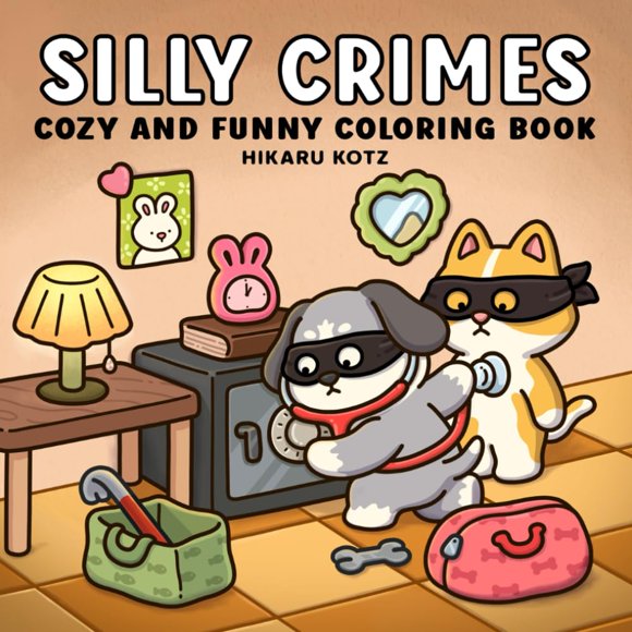 Libro para colorear Harmo Press Silly Crimes: Acogedor y Divertido