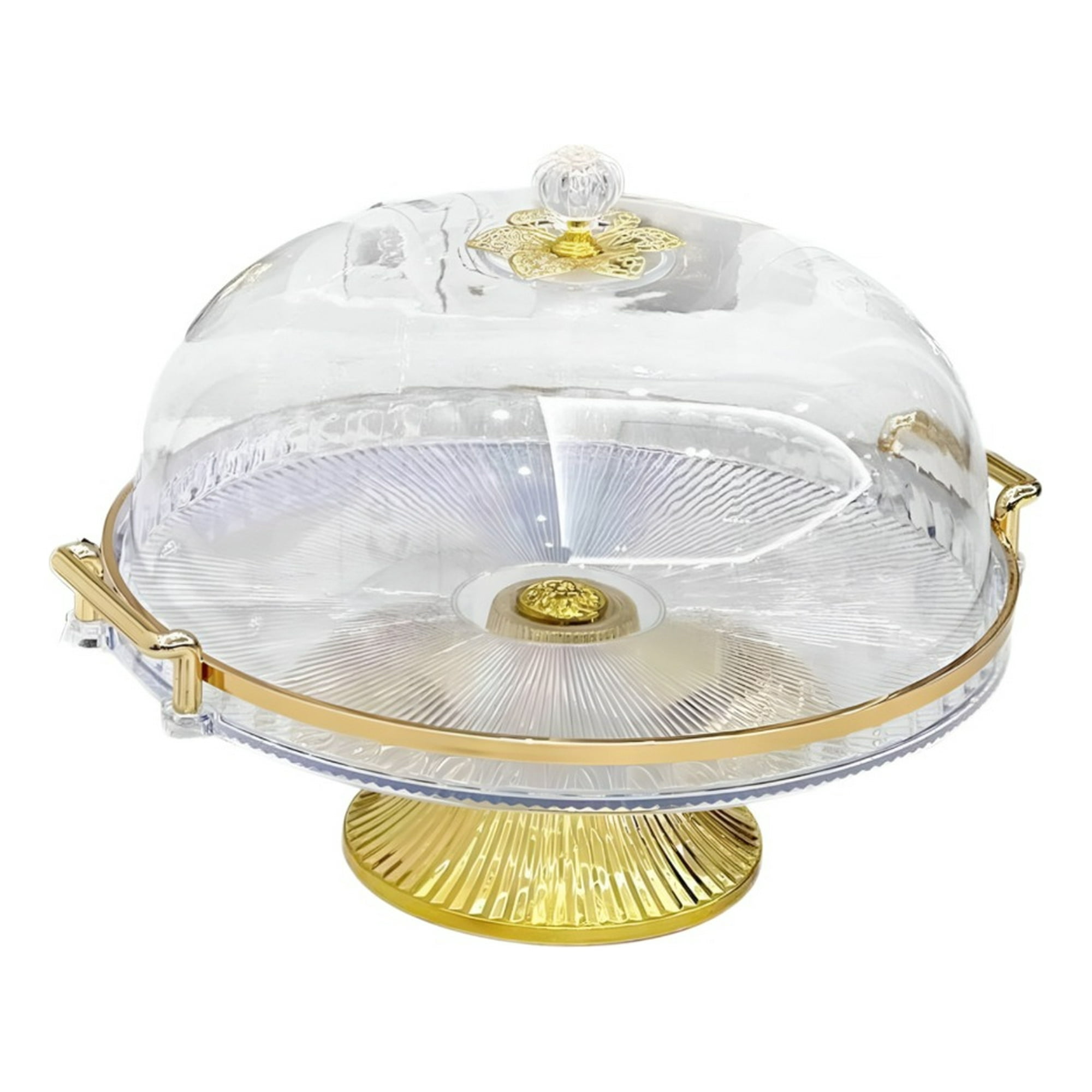 Genérico - Soporte Pasteles Tapa Bandeja Servir Transparente Jhn