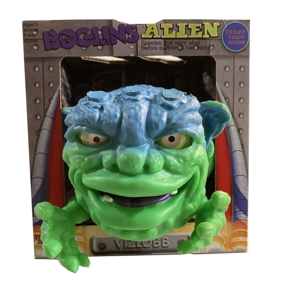 Figura coleccionable BOGLINS Alien Vizlobb de 20 cm con piel elástica
