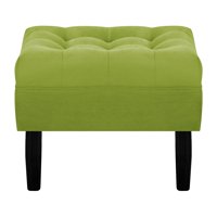 Bodevir - Pouf Wood 1C Felpa 00 Pistacho