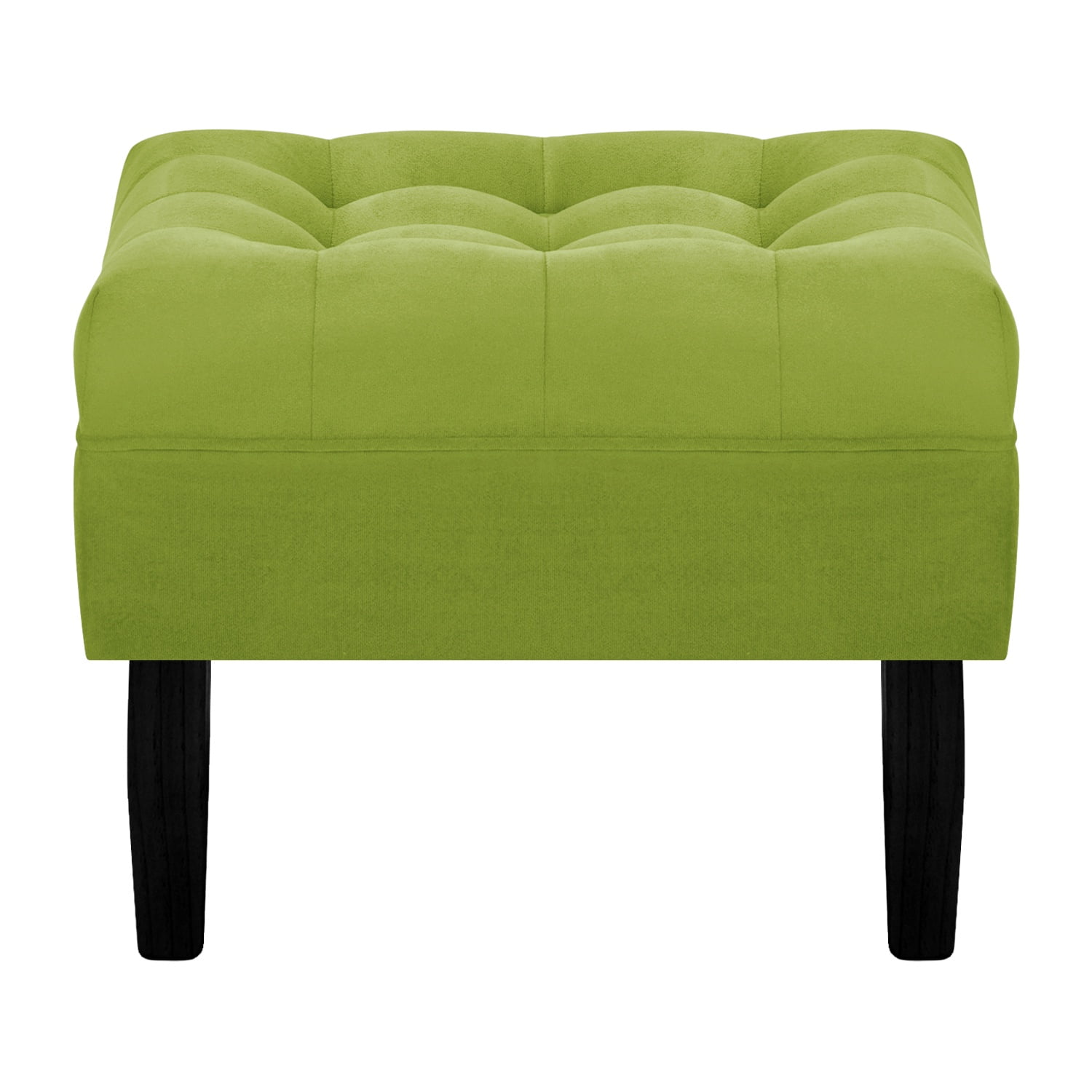 Bodevir - Pouf Wood 1c Felpa 00 Pistacho