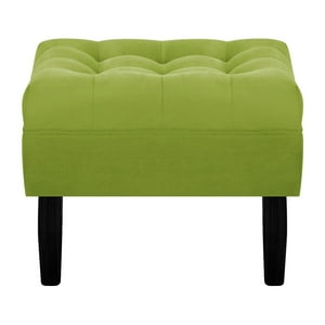 Bodevir - Pouf Wood 1C Felpa 00 Pistacho
