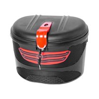 Magideal - Cesta Para Bicicleta Con Cerradura Instale Fácilmente Contenedores Universales Cesta Para Bicicleta Negra