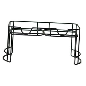 Genérico - Soporte Dispensador De Bebidas Doble Soporte Dispensador De Metal Para Fiestas De Jugo Jardín Negro
