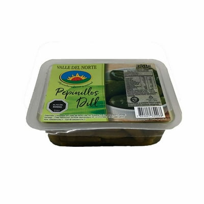 Pepinillos Dill 350 G Valle Del Norte