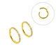 thumbnail image 1 of Argollas Emma 10mm 16G titanio ASTM f136 zirconias PVD, 1 of 3