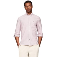 Camisa Tommy Hilfiger De Manga Larga De Popelina Con Botones Para Hombre