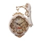 thumbnail image 5 of Reloj De Pared De Doble Cara, Silencioso, Estilo Rústico, Decorativo, Para Villa, Porche, Bar, Color Blanco., 5 of 5