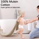 thumbnail image 2 of Yoofoss Hooded Baby Bath Towels, 2 Pack, 100% Muslin Organic Cotton, 2 of 3