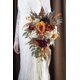 thumbnail image 4 of Ramo de boda en cascada Floinla 30 cm Naranja Quemado, 4 of 8