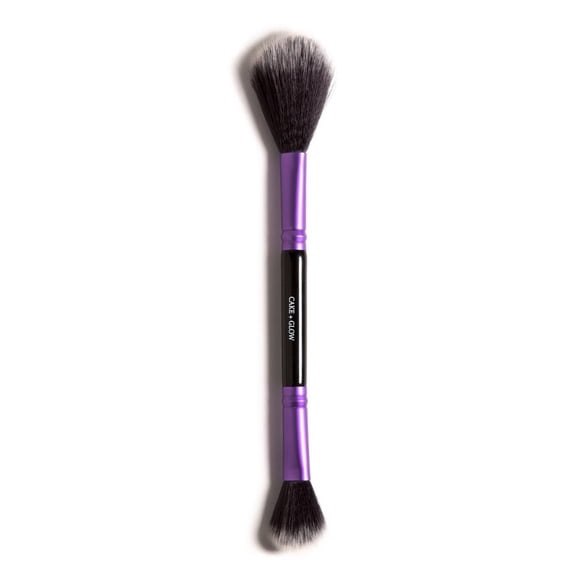 Brocha Vera Mona Cake & Glow sintética de doble punta