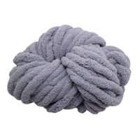 Magideal - Hilo Grueso De Chenilla, Hilo Súper Voluminoso, Hilo Grueso Lavable, Fibras Acrílicas Para Cama, Brazo De Ganchillo, Cojín Para Sofá Tejido Gris