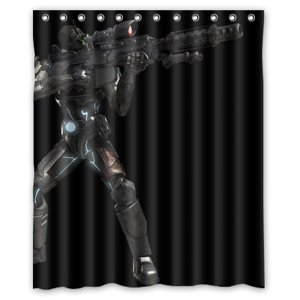 Pinghai - Cortina De Ducha De Starcraft 2 Terran Ghost, Juego De Cortina De Baño Con Ganchos, Tamaño 60 X 72 Pulgadas