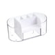 thumbnail image 2 of Organizador De Maquillaje De Escritorio Cajón Transparente Caja De Almacenamiento De Cosméticos 19x9x8.5cm Blanco, 2 of 5