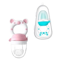 Genérico - Set 4 Chupete Alimentador Comedor Frutas Silicona Bebe Lau