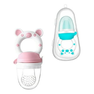 Genérico - Set 4 Chupete Alimentador Comedor Frutas Silicona Bebe Lau
