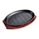 thumbnail image 1 of Plato Para Freír Carne, Sartén Antiadherente Con Forma Ovalada Teppanyaki Para Cocina, 8 Pulgadas, 1 of 5