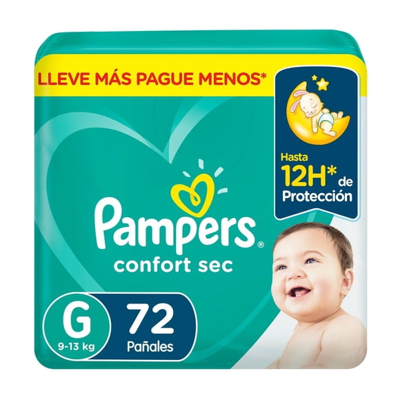Pañales Pampers Desechables Confort Sec G