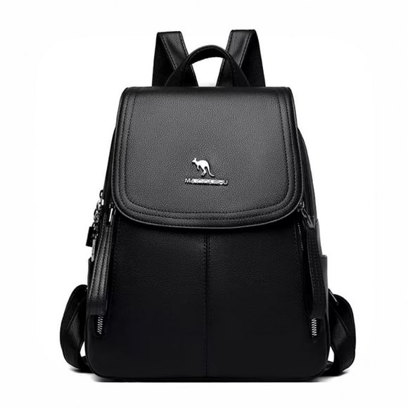Mochila de Cuero Pu de Alta Calidad Impermeable Gran Capacidad