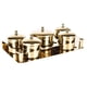 thumbnail image 4 of 5 piezas de plato para dardos de uñas con tapas, soporte profesional para dardos de polvo acrílico líquido para salón de uñas acrílicas en polvo Oro, 4 of 5
