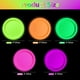 thumbnail image 2 of Platos APUXXJUPA de Neon Party Supplies que brillan en la oscuridad, 50 unidades, 2 of 3