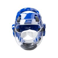 Ioensy - Casco De Kickboxing Para Niños Adultos Ajustable Para Taekwondo Muay Thai Karate Blue S