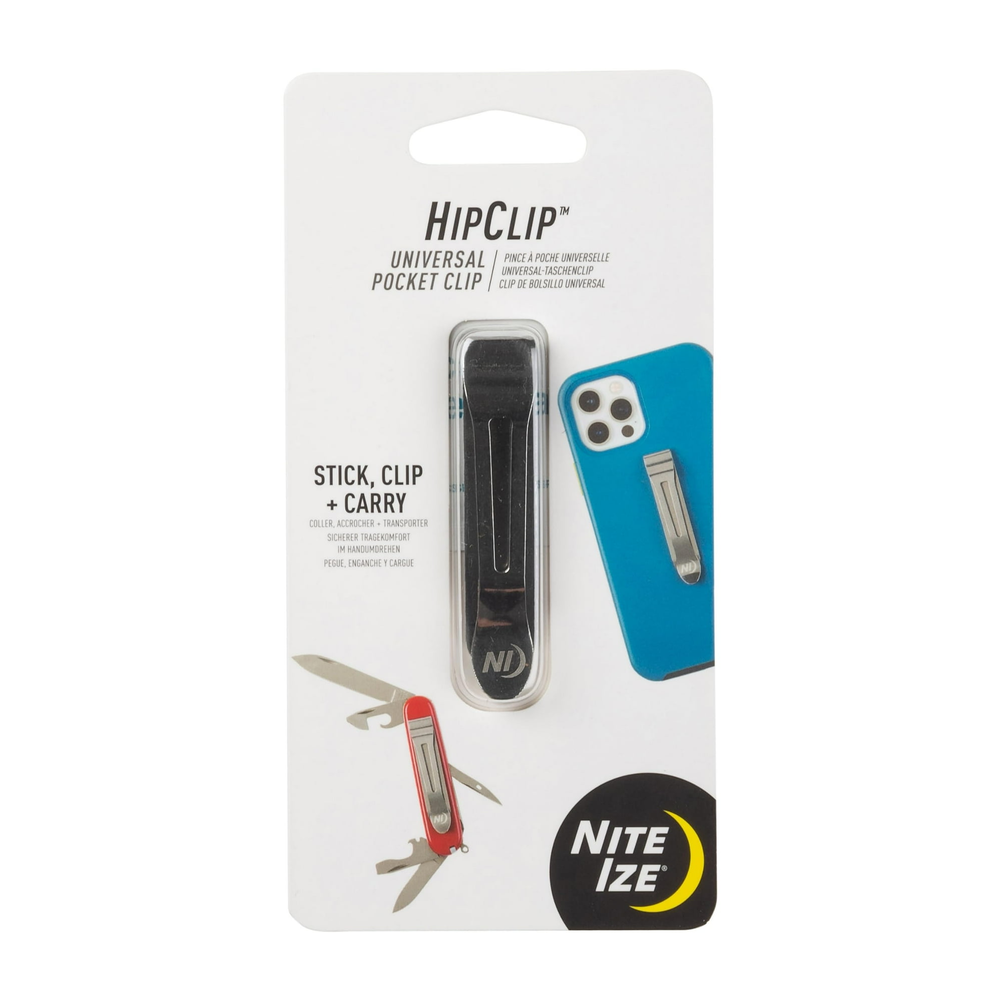 Clip De Bolsillo Nite Ize Hipclip Universal De Acero Inoxidable