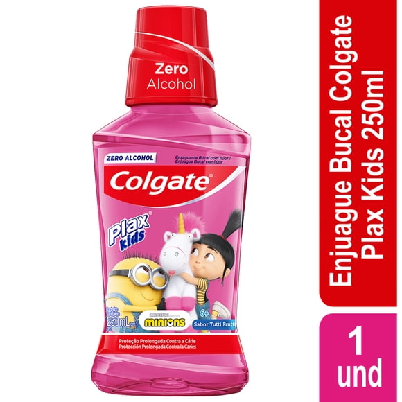 Enjuague Bucal Plax Minions, 250 ml