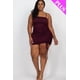 thumbnail image 1 of Vestido Corto Curvo con Detalle Fruncido Ajustable, 1 of 4