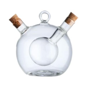 Bothyi - Botella De Vidrio Para Aceite Y Vinagre, Botella De Salsa Transparente, Botella De Aceite De Vidrio Para Cocinar