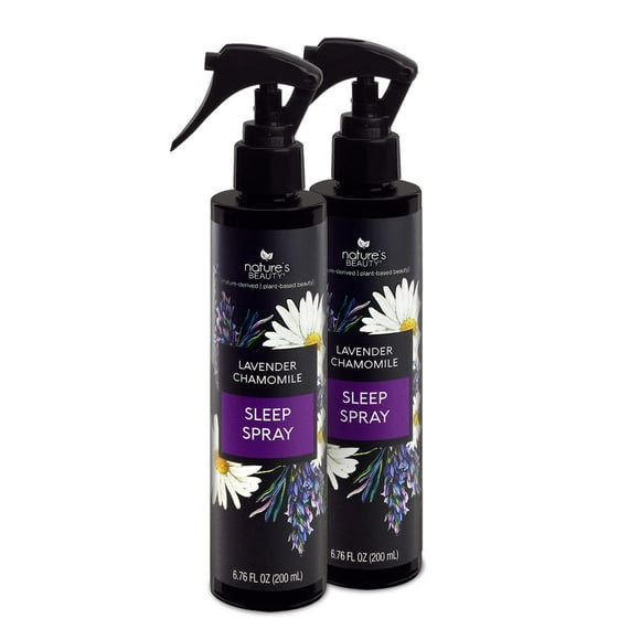 Spray para dormir Nature's Beauty, lavanda y manzanilla, 200 ml, paquete de 2