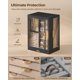 thumbnail image 3 of Caja de joyas Glimmloop giratoria 360° con 7 cajones - Negra, 3 of 7