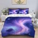 thumbnail image 1 of Dreamy Nebula Theme Printed Bedding Set Polyester Durable, 1 of 1