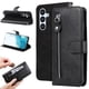 thumbnail image 3 of Funda tipo cartera para Samsung Galaxy A54 5G con bolsillo con cremallera y ranuras para tarjetas – Función de soporte Negro, 3 of 6