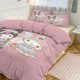 thumbnail image 2 of Kuromi & My Melody Duvet Cover Set 3 Piece Bedding Set Double Sided Printing Decorative Comforter Cover Set, 2 of 5
