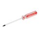 thumbnail image 1 of Mango de plástico rojo transparente 3mm Punta T10 Destornillador de seguridad Torx magnético, 1 of 1