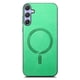 thumbnail image 3 of Magnetic Slim Case for Samsung Galaxy S25 with Camera Guard & Anti-Scratch Back Green, 3 of 5