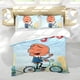 thumbnail image 5 of Sr. Magoo Conjunto de sábanas temático, trío de piezas, cómodo y amigable con la piel, diseño único, regalo de decoración para el hogar para familiares, amigos y fans, 90 cm * 190 cm, 5 of 6