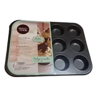 Molde 12 Cupcake Sweet Cook 6,5 Cm Negro