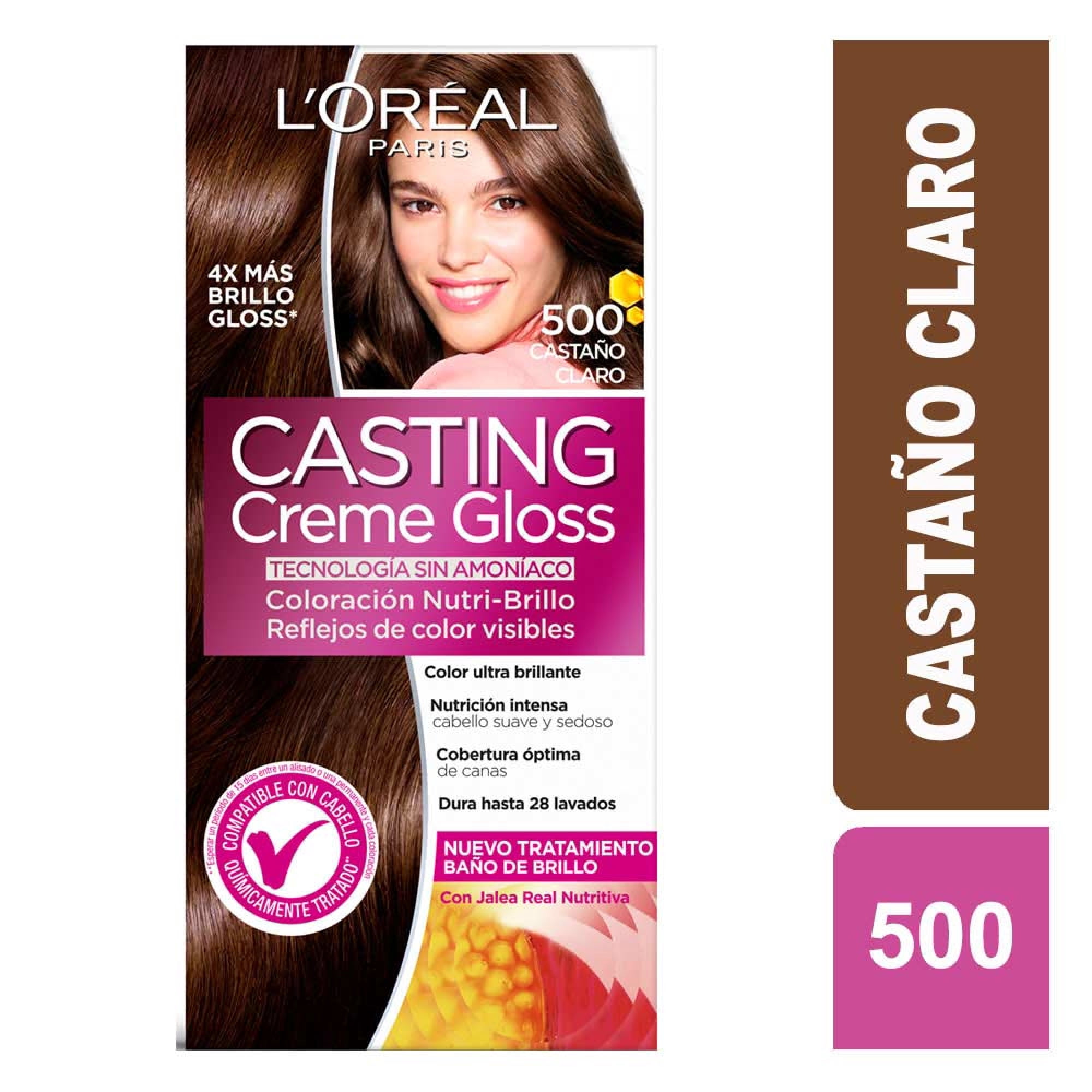 Coloración Casting Cabello Creme Gloss Castaño Claro 500
