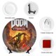 thumbnail image 3 of Doom Eternal Plato decorativo de porcelana fina (bone china), plato decorativo de cerámica para hogar, oficina, soporte de pared, platos decorativos para dormitorio - 6 pulgadas (15 cm), 3 of 6
