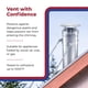 thumbnail image 3 of Tapa de chimenea DuraVent DuraPlus de triple pared, 15 cm, acero inoxidable, 3 of 9