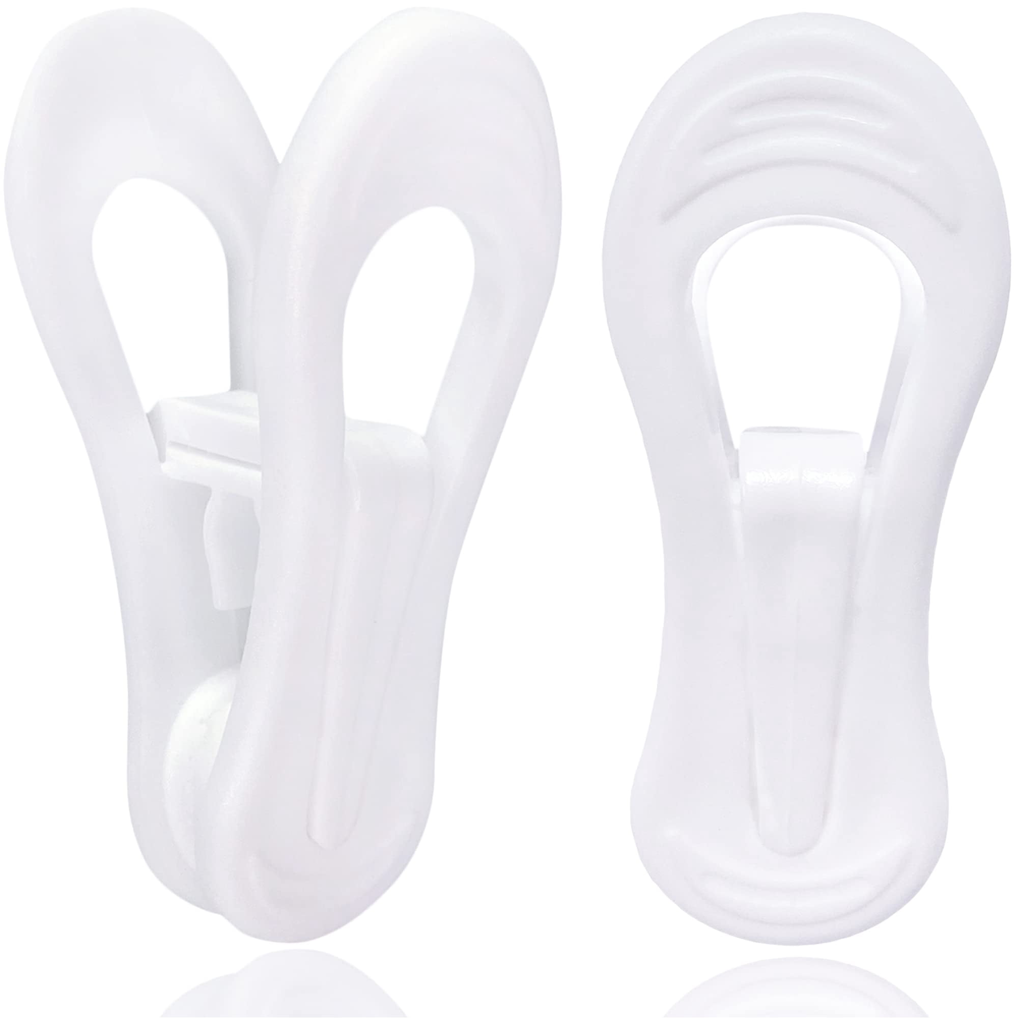 Pinzas De Suspensión Tofiigrem, Color Blanco, 50 Unidades, Para Perchas De Plástico
