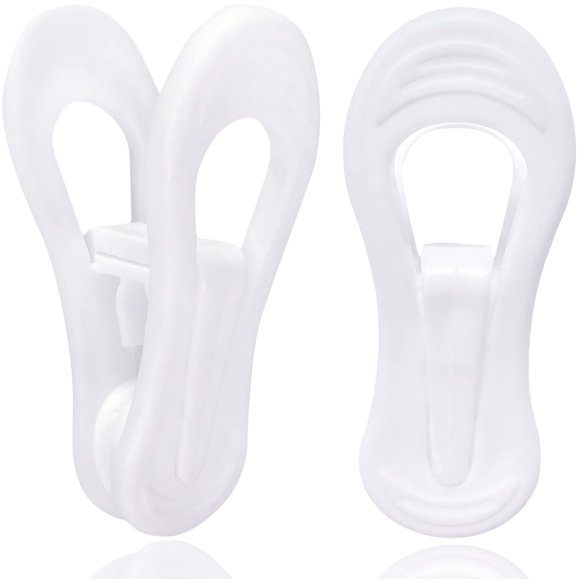Pinzas de suspensión TOFIIGREM, color blanco, 50 unidades, para perchas de plástico