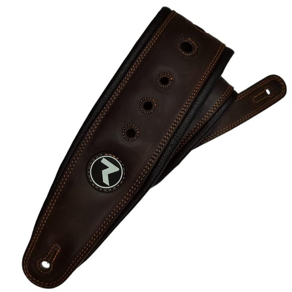 Correa para Guitarra y Bajo Raven Straps Cosmos 3 - Dark Brown Black