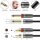 thumbnail image 2 of Cable JD TS de 6,35 mm a 2 RCA, macho a macho, 3 pies, 2 of 3