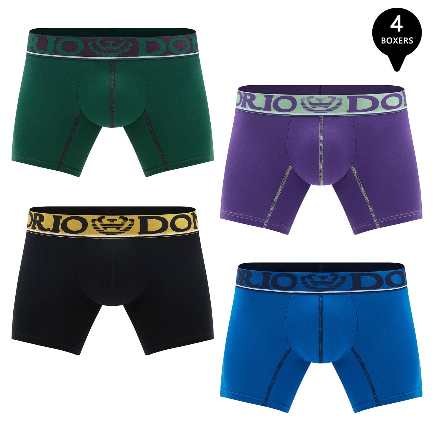 Giovacchino - Pack De 4 Boxer Corto Algodón Hombre