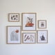 thumbnail image 2 of Set 6 Cuadros decorativos Wood-boho café, 2 of 5