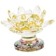 thumbnail image 5 of Candelabro De Cristal De Flor De Loto Candelabro Decoración De Fiesta En Casa Amarillo, 5 of 5