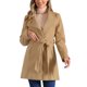 thumbnail image 1 of INSPIRE CHIC Abrigo Largo Clásico de Invierno con Cuello Alto y Cinturón para Mujer S Caqui, 1 of 8